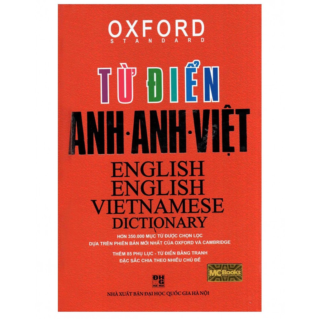 Sách - Từ Điển Oxford Anh - Anh - Việt ( Bìa Đỏ )
