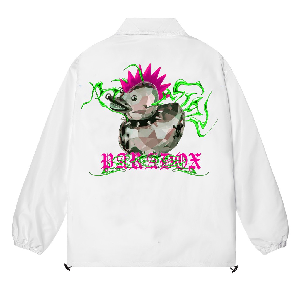 Áo khoác dù Paradox ROCHICK OVER-PRINTED JACKET (White)