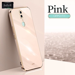 Ốp điện thoại viền thẳng sang trọng bảo vệ camera chất lượng cao cho OPPO F11