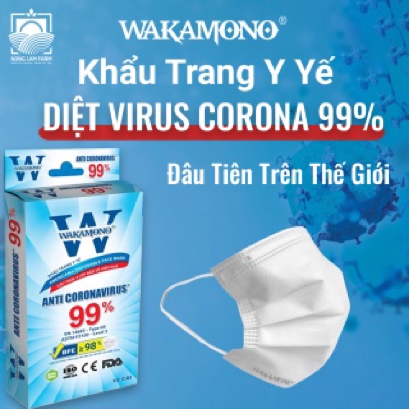 KHẨU TRANG DIỆT KHUẨN WAKAMONO