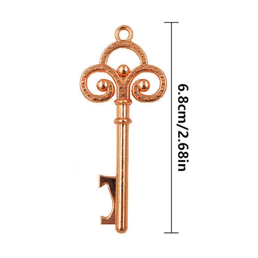 Dụng Cụ Mở Nắp Chai DIY Bằng Kim Loại Có Móc Khóa Phong Cách Vintage