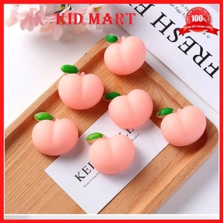 Siêu rẻ - squishy mochi đồ chơi xả stress quả đào silicon bóp tay gắn ốp điện thoại