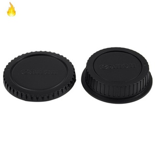 Camera Body Cap and Rear Lens Cover Cap for Canon EOS