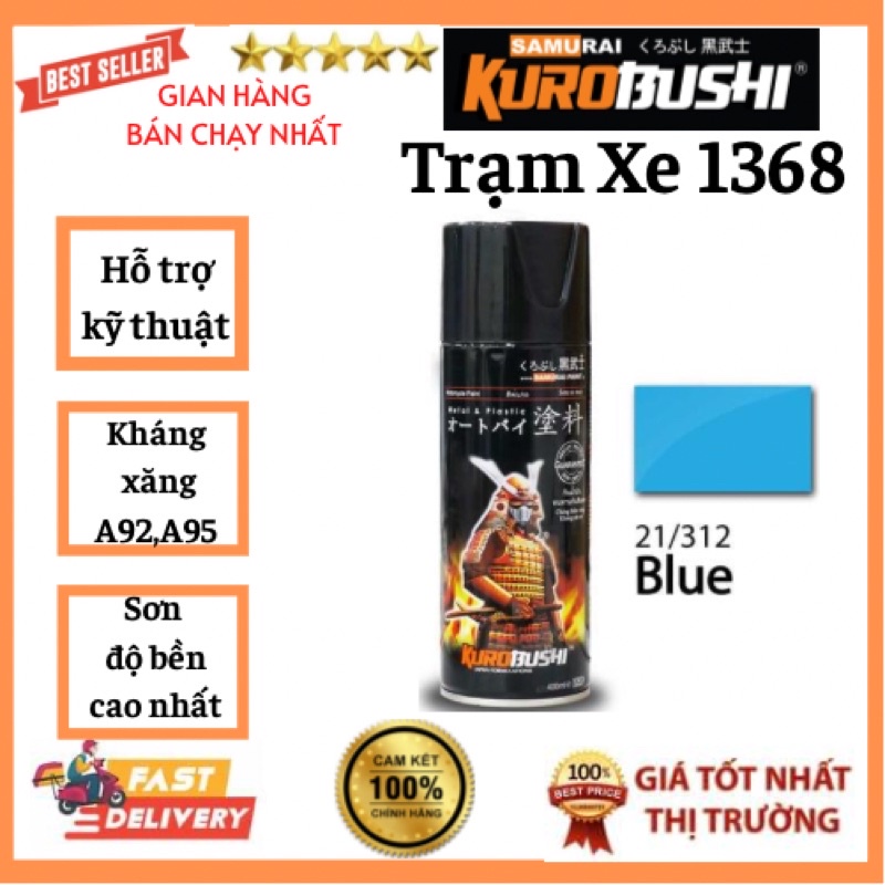 SƠN SAMURAI SƠN XỊT MÀU XANH PETRONAS, XANH DA TRỜI MÃ MÀU 312