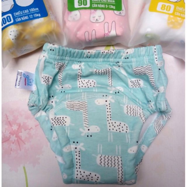 Bộ 10 Quần Tập Bỏ Bỉm Goodmama 6 Lớp Cho Bé 5-17Kg