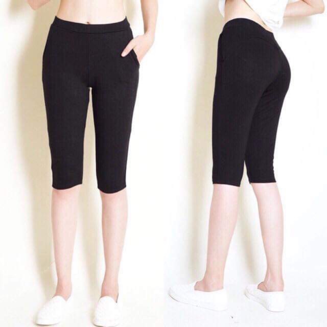 Quần legging lửng nữ tập gym cao cấp - MIuMiu Fashion, Quần legging ngố nâng mông co giãn 4 chiều [quần legging nữ lửng]