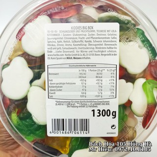 [T11/2021] Kẹo dẻo Haribo Kiddies Big Box 1,3kg