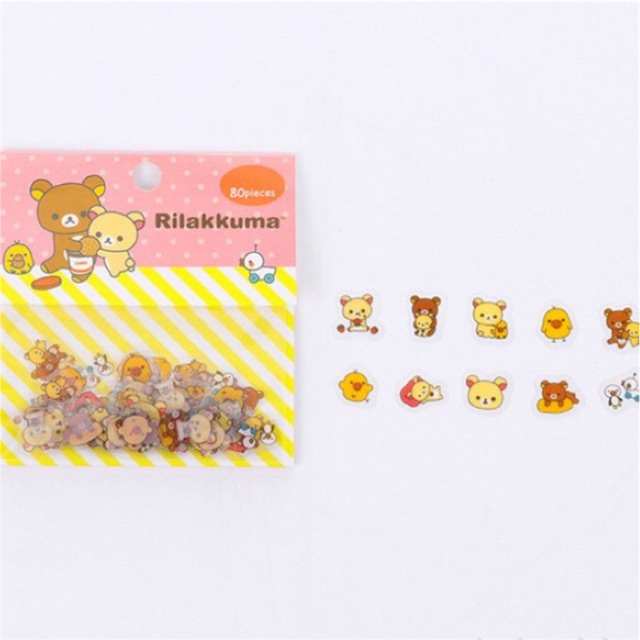 Bộ sticker 80 miếng dán K1866