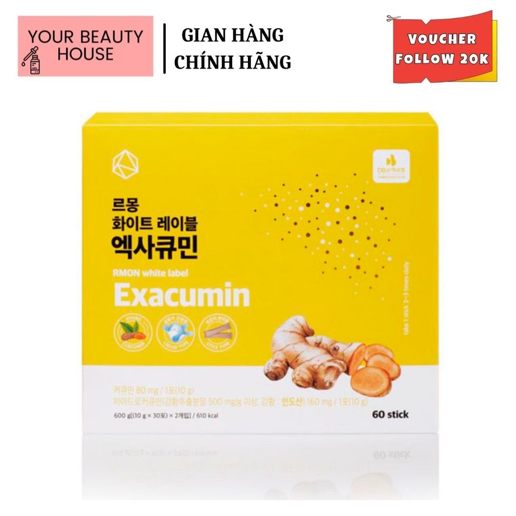 Nghệ Exacumin Rmon - Full Hộp 60 gói