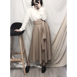 Chân váy xoè Linen