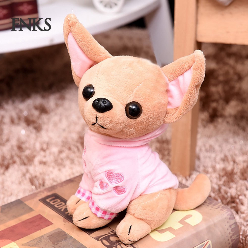 Chó Chihuahua nhồi bông 17cm làm quà tặng sinh nhật xinh xắn