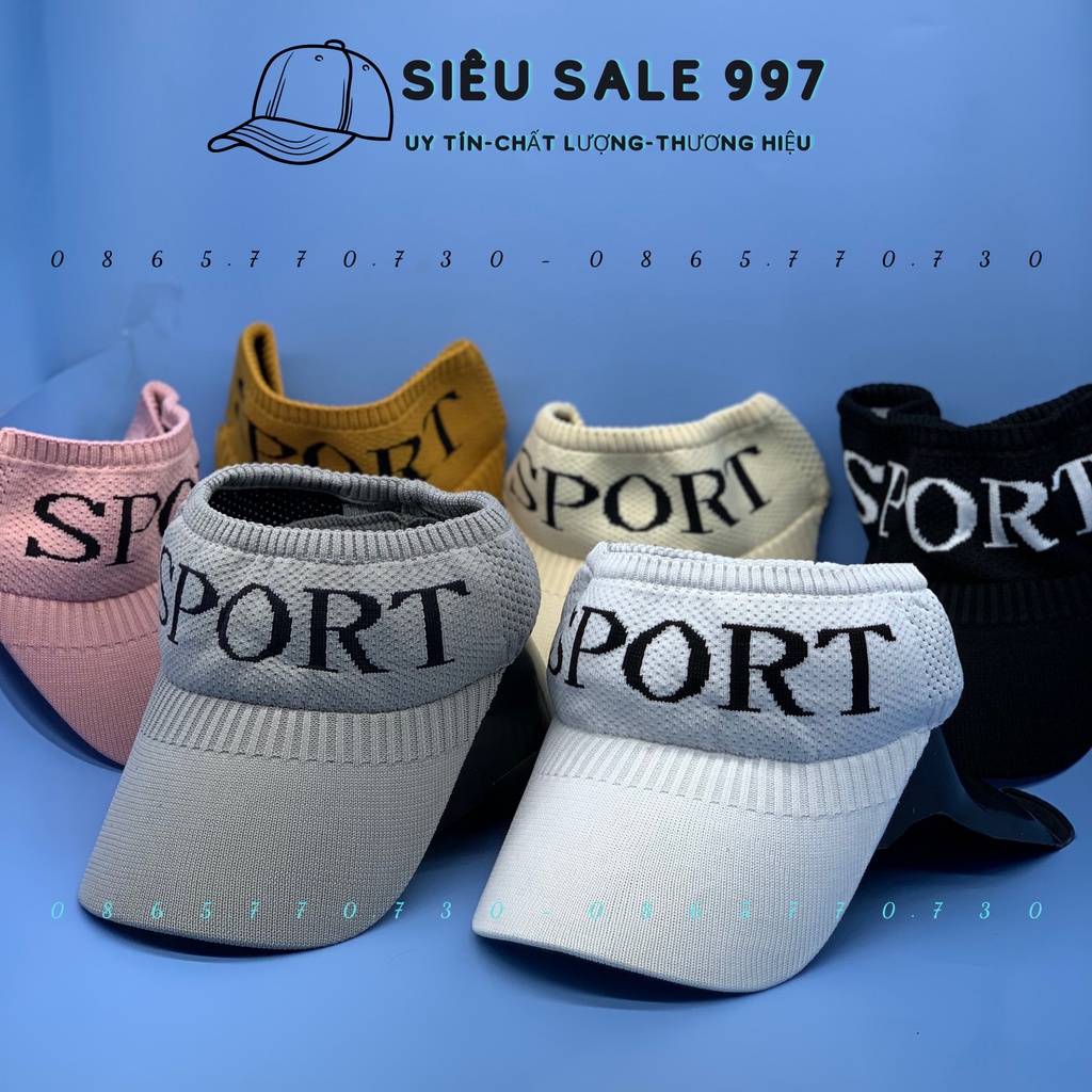 Nón Len nữa đầu SPORT hàng QC nhập, Vãi Dày - Nón Thể Thao Ngoài Trời Nữa Đầu Nữ