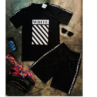 Bộ hè nam - Bộ thời trang nam - Bộ quần áo hè nam MANDURATH White Đen cực cool ngầu