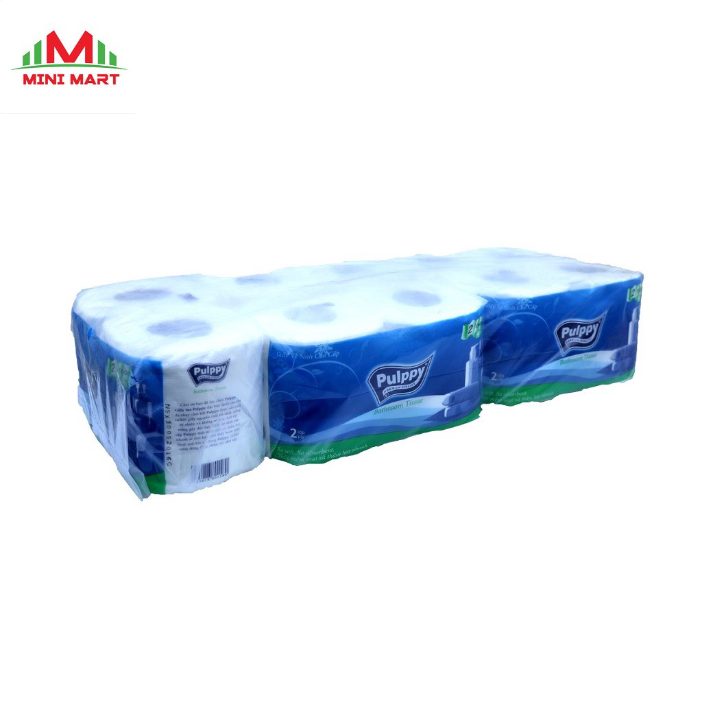 LỐC 10 CUỘN GIẤY VỆ SINH PULPPY