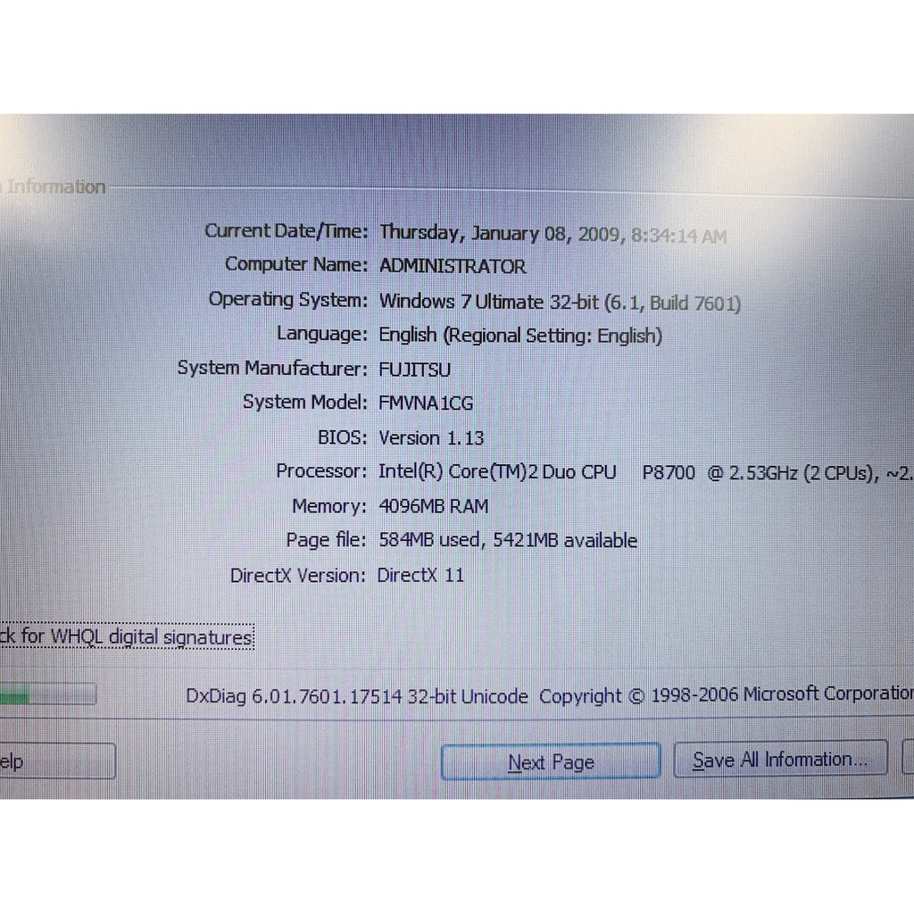 Laptop Fujitsu A8280 màn 15.6 inch - Ram 4G 250G | WebRaoVat - webraovat.net.vn