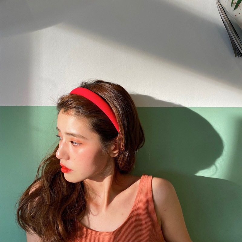 Băng Đô Cài Tóc Màu Trơn Dễ Phối Đồ Thời Trang Cho Nữ