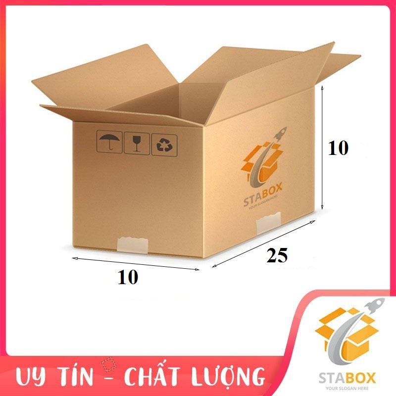 Bộ 50 Hộp Carton 25x10x10 Cm Hộp Carton Giá Rẻ