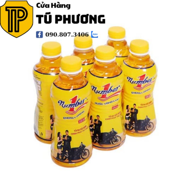 Nước tăng lực Number One - Lốc 6 chai 330ml
