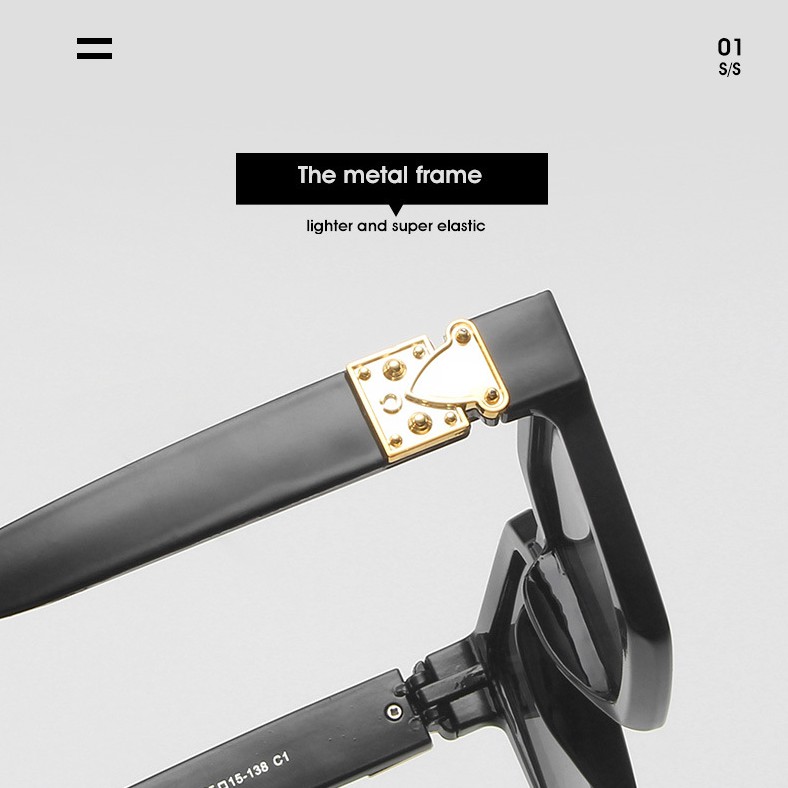 Kính Mát Gọng Vuông Phong Cách Âu Mỹ Thời Trang