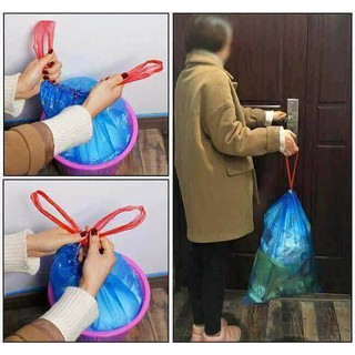 COMBO 50 CUỘN TÚI RÁC CÓ DÂY RÚT