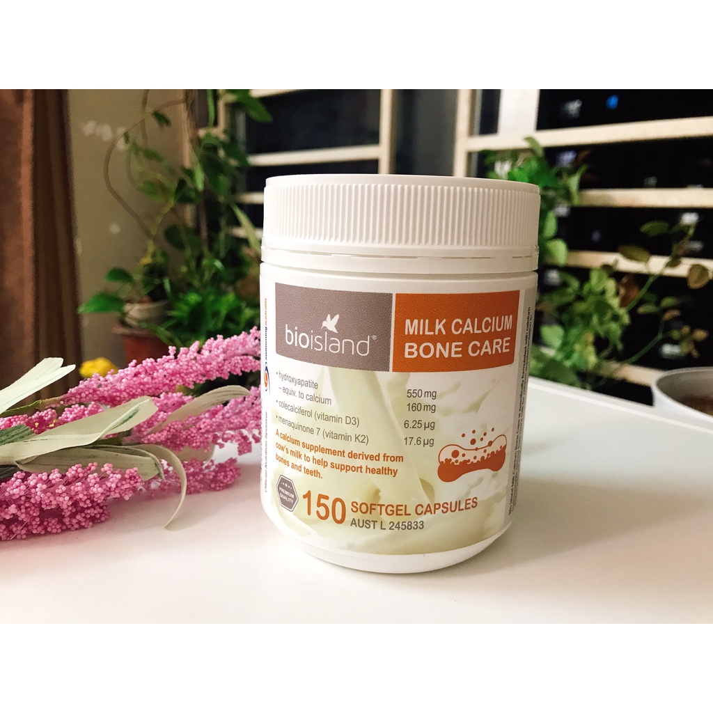 Viên Uống Bio Island Milk Calcium Bone Care Hỗ Trợ Bổ Sung Canxi Giảm Nguy Cơ Loãng Xương