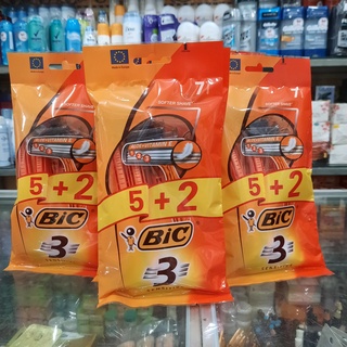 Combo 6 bịch dao cạo râu tiện lợi bic 3 lưỡi chính hãng