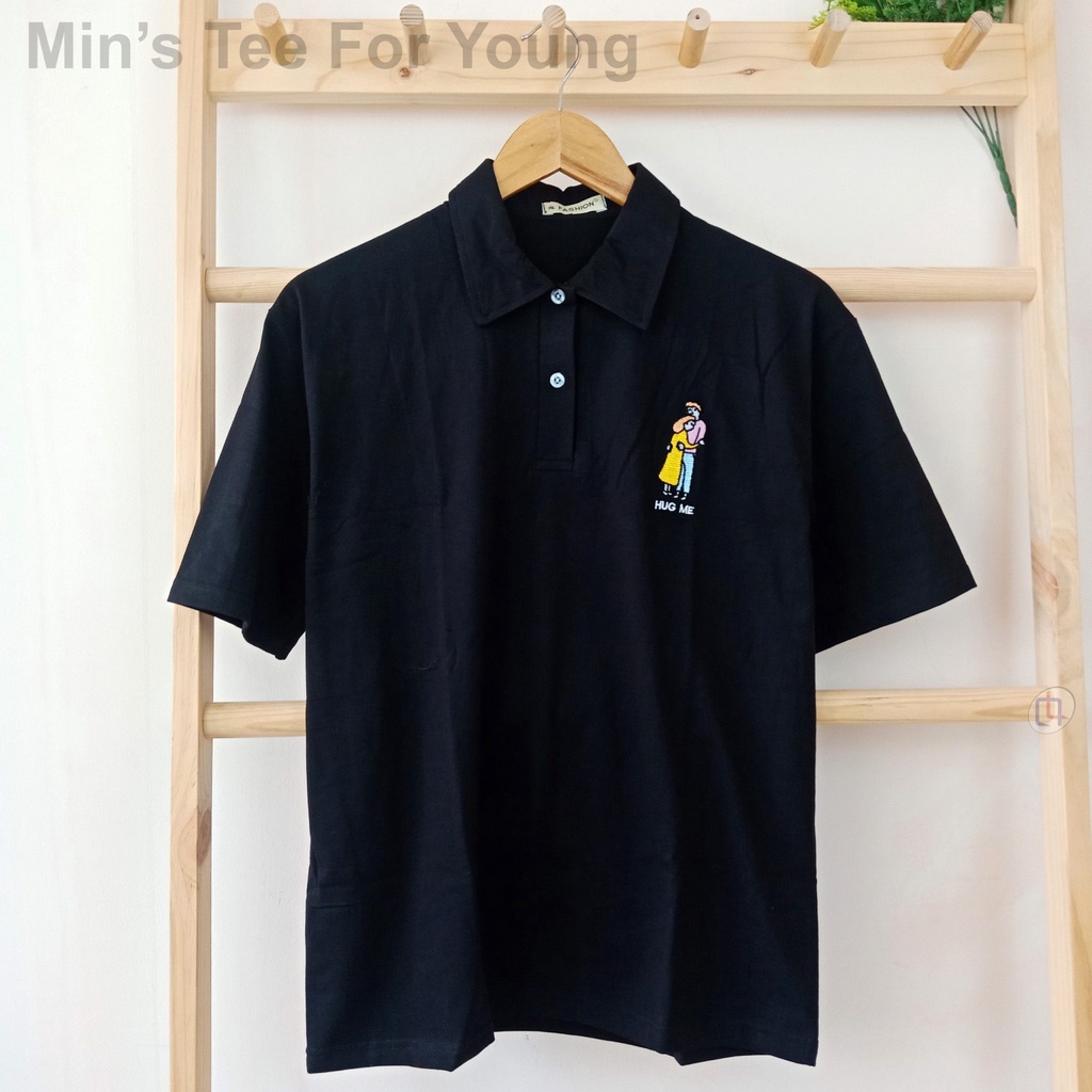 Áo Polo Form Rộng Chất Thun Mềm Mát In Hình Cặp Đôi Trẻ Đang Yêu Phá Cách Trẻ Trung Thanh Lịch  TTQ0289