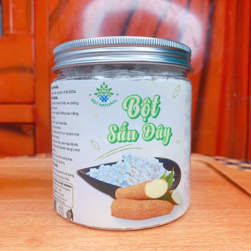 Bột sắn dây nguyên chất 100% 350GR - thanh nhiệt, giải cảm, giải khát, đẹp da, cứu tinh của chị em phụ nữ | Bột Natural