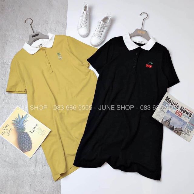 Đầm suông thêu phong cách hàn quốc