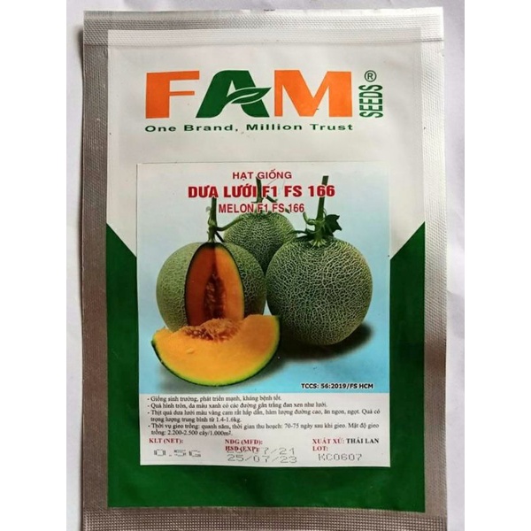 HẠT GIỐNG DƯA LƯỚI F1 FS-166