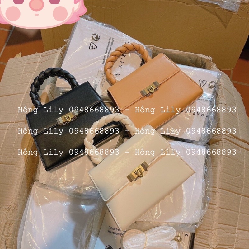 Túi Cnk quai tết da mềm hàng L1T395