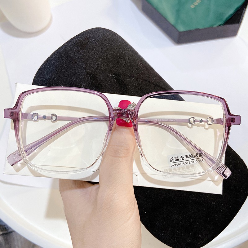 Mắt Kính Gọng Vuông Chống Ánh Sáng Xanh Thời Trang Jz3075