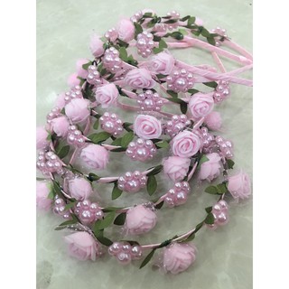 CÀI tóc  HOA hồng nhiều màu  CHO BÉ gái xinh xắn dễ thương