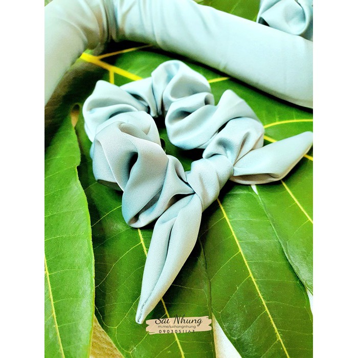 Thanh Cuốn Tóc Xoăn Lụa Cao Cấp Không Dùng Nhiệt (1 Thanh Cuốn Lõi Kẽm+ 2 Dây Cột Tóc+1 Kẹp Tóc)