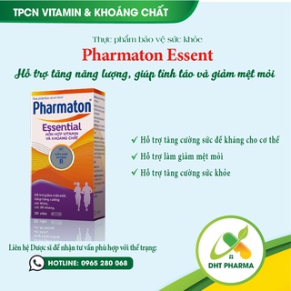 Pharmaton Essent hỗ trợ tăng năng lượng, giúp tỉnh táo và giảm mệt mỏi (Hộp 1lọ 30 viên)