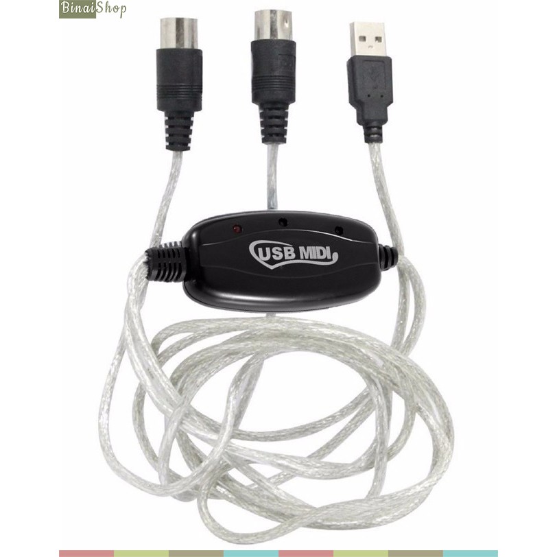 Cáp Chuyển MIDI To USB Dùng Cho Máy Tính
