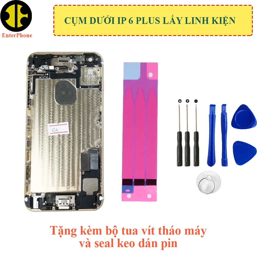 Cụm dưới ĐT Táo 6 Plus ZIN BÓC MÁY