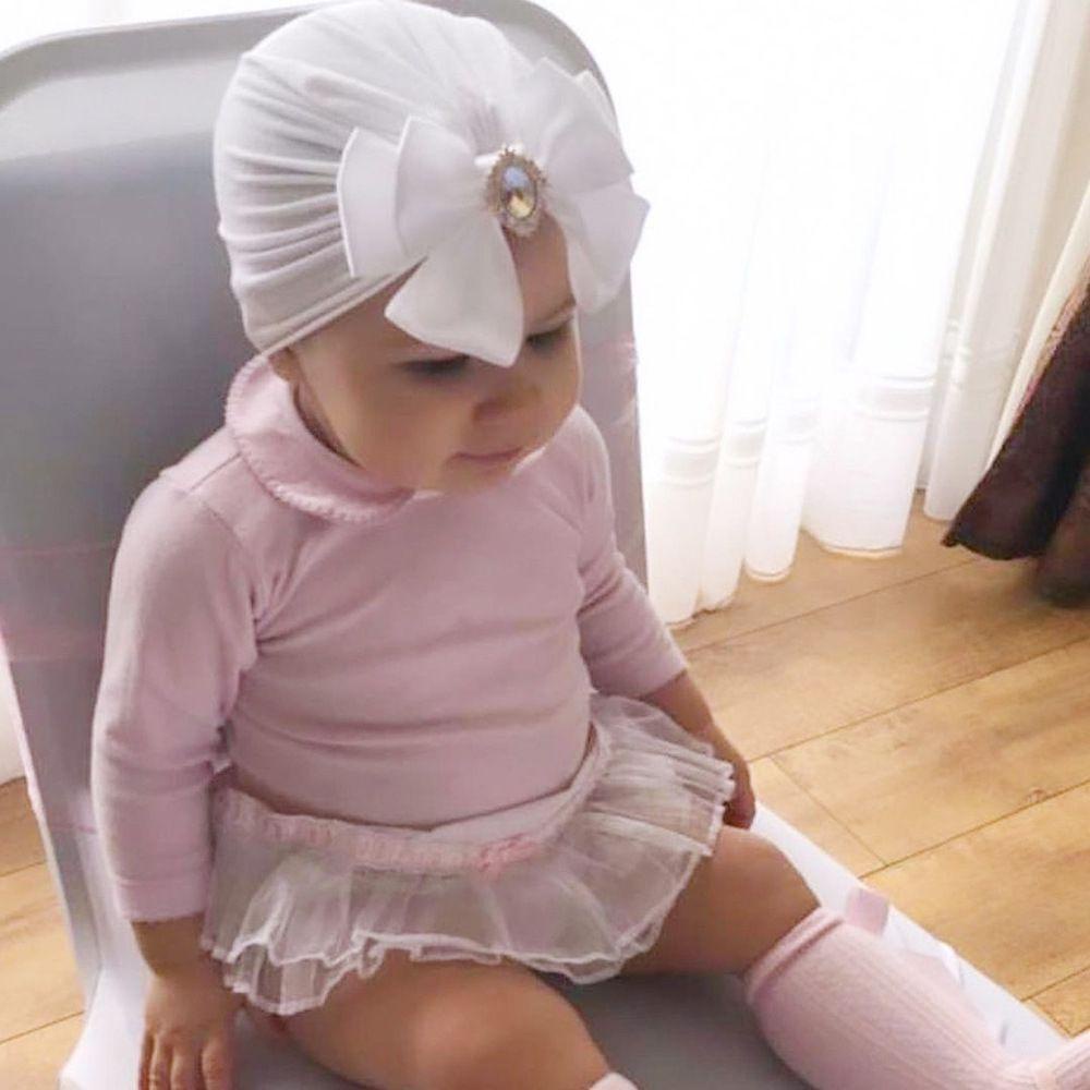 MOILYVN Khăn Turban Thắt Nơ Chất Liệu Cotton Mềm Mại Cho Bé