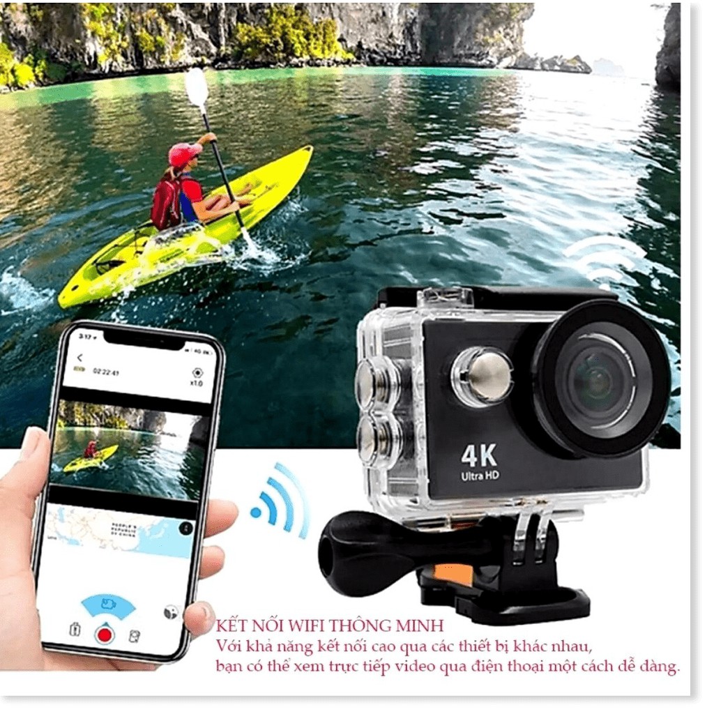 Camera Hành Trình Chống Nước 4K Sports Ultra HD, Hình Ảnh Vô Cùng Sắc Nét, Cực Sống Động | BigBuy360 - bigbuy360.vn