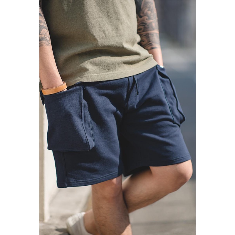 Quần short MADEN có túi lớn phong cách quân đội thời trang Nhật Bản cổ điển mùa hè cho nam mặc thường ngày P44