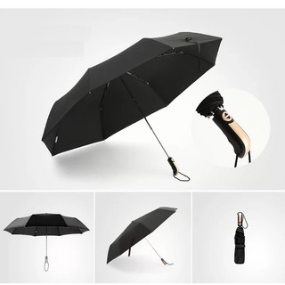 Hàng Xuất Nhật-HOT-Ô Dù Đi Mưa Mở Nút Tự Động Thiết Kế Bằng Thép 304 Chống Gỉ Chắc Chắn Và Bền Đẹp màu đen