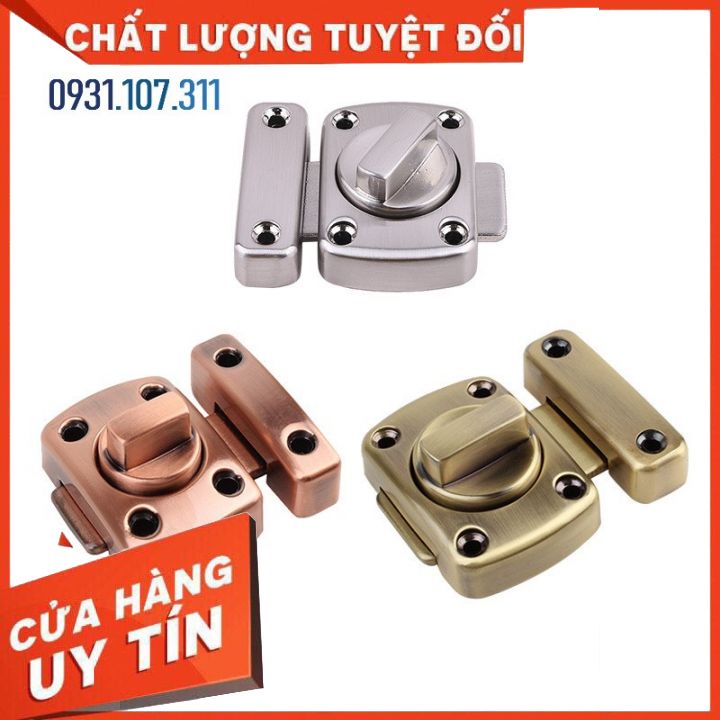 Chốt khóa cửa, then khóa cửa bằng vật liệu thép không gỉ K08 loại khóa vặn bền bỉ, an toàn.