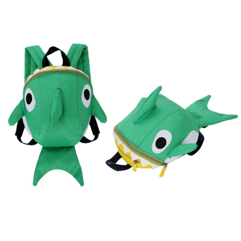 Ba Lô Đi Học Hình Cá Mập Dễ Thương Cho Bé