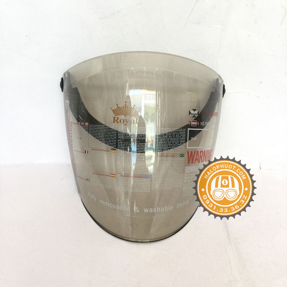 Kính Flat Royal cho nón bảo hiểm 3/4