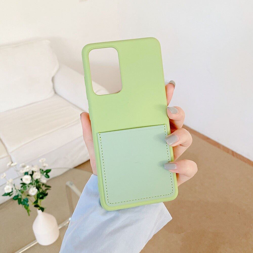 Hoco Ốp Điện Thoại Silicon Mềm Màu Kẹo Có Ngăn Đựng Thẻ Cho samsung galaxy s23 s22 s21 s20 ultra note 20 a51 a33 a53 a32