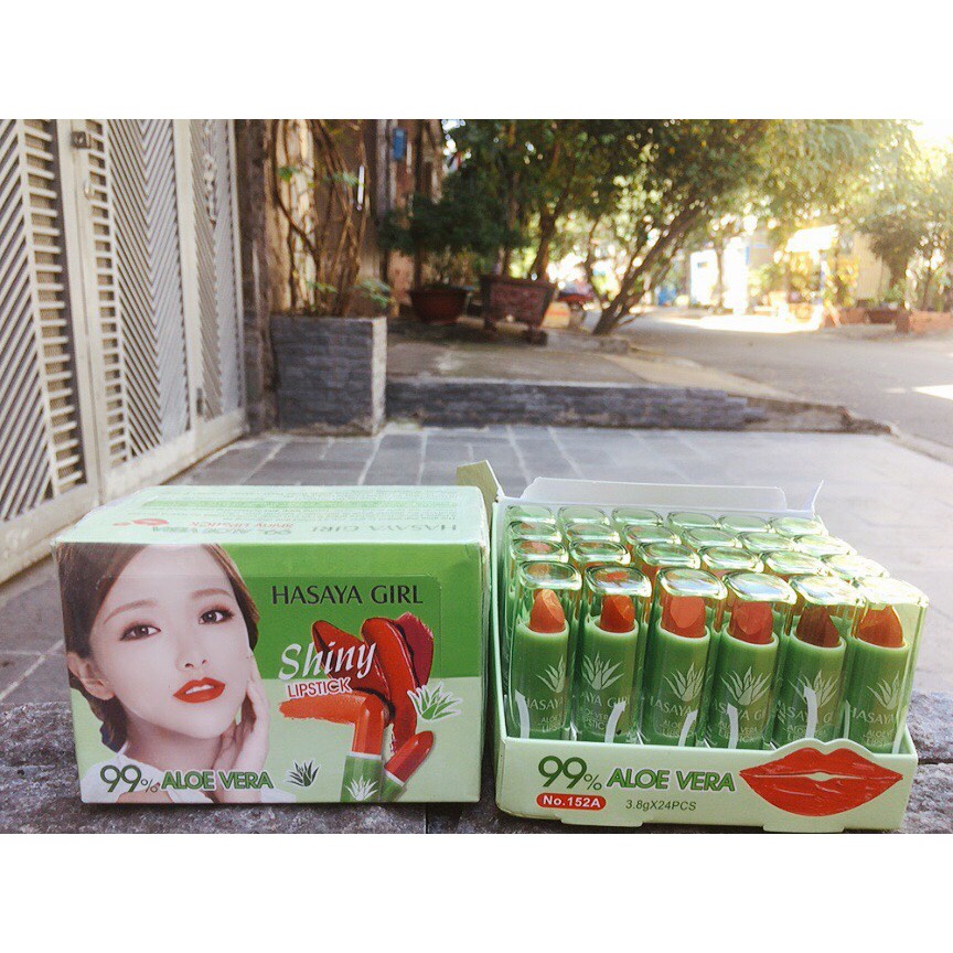 Son dưỡng môi lô hội Hasaya Girl Aloe Vera 99% của Thái