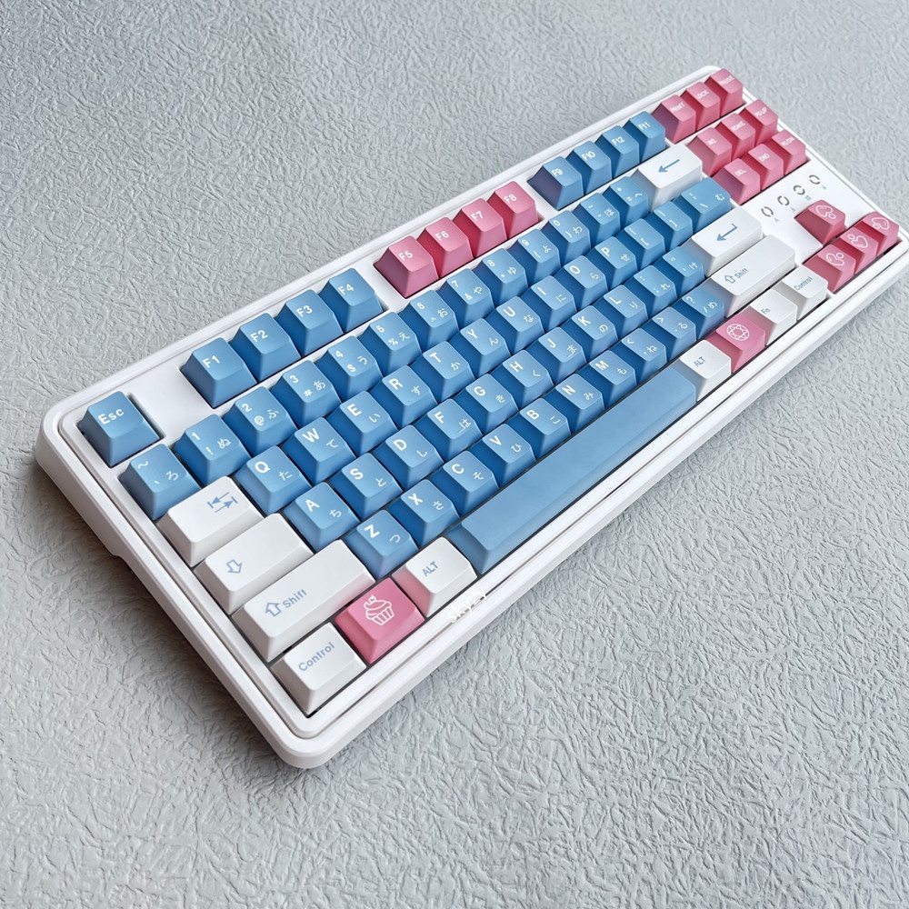 Sky City Keycaps Cherry Profile Blue Powder PBT DYE-SUB Bàn phím cơ Keycap 131 Phím