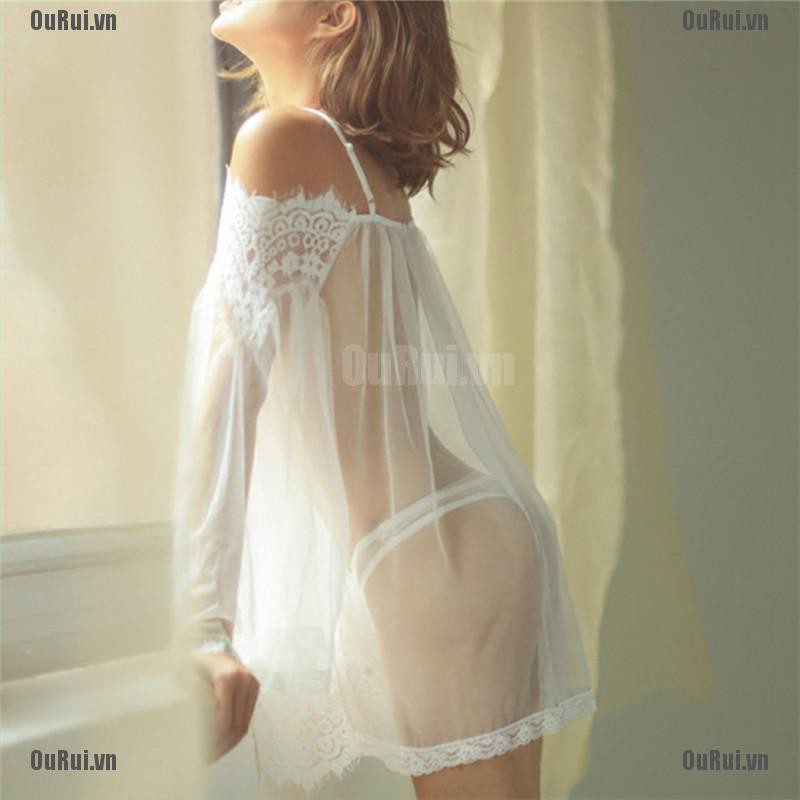 Bộ Đồ Ngủ Phối Ren Quyến Rũ Dành Cho Nữ