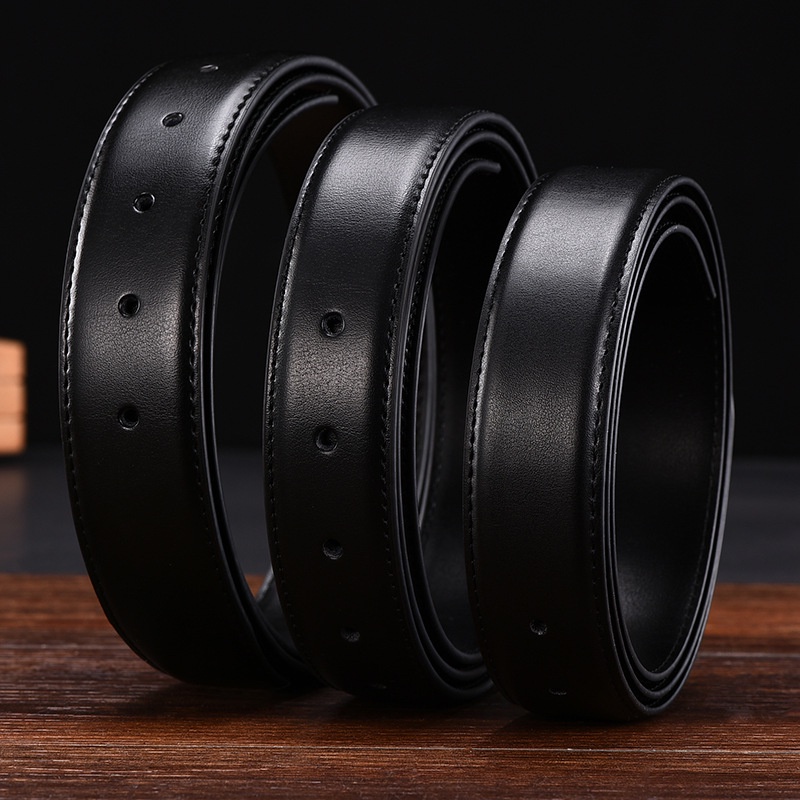 Thắt Lưng Da Bò Không Khóa 2.4cm 2.8cm 3.0cm 3.2cm 3.5cm 3.8cm