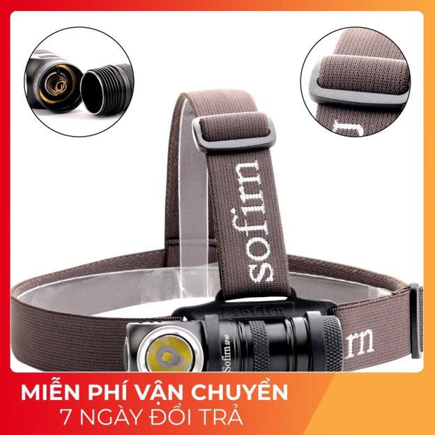 Đèn pin đa năng đội đầu SOFIRN SP40 sáng 1200lm tầm chiếu xa 136m LED CREE XPL sạc Miccro USB pin 18650
